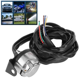 Trailer Plug 7 Pin European Trailer Plug Socket 2 m Cable for Commercial Vehicles Semi Trailer One Adapter for One Adapter, Default