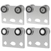 BIAXJUNY 4 Wheel Trolley Assembly Rollers, Bearing Trolley Assembly for