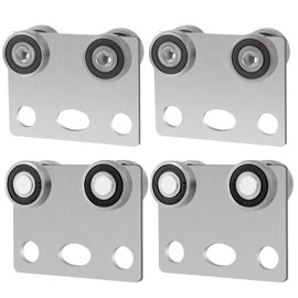 BIAXJUNY 4 Wheel Trolley Assembly Rollers, Bearing Trolley Assembly for Use with 1-5/8" Wide and All 1-5/8" or Taller Strut Channel(4 Pack)