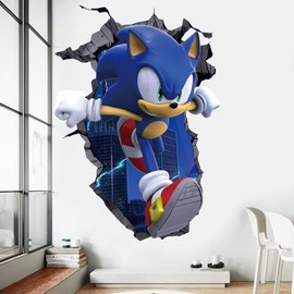 3D Wall Stickers Cartoon Boys Wall Stickers Peel and Stick Wall Decor Sticker for Girls Boys Kids Bedroom Living Room Playroom Wall Decoration (Size: 16×24 inch)