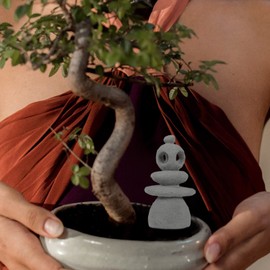 GANAZONO Simulated Rockery Stone 1.69 Inch Sandstone Sculpture for Bonsai and Zen Rock Garden Decor Stacking Stones Accent for Home and Micro Landscape