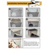 Gxsdj Large Bearded Dragon Basking Platform,Wooden Reptile Hide Cave with