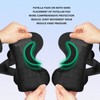 7611 Sports Kneepad Black Breathable Knee Compression Sleeve Adjustable Compression