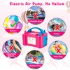 AGPTEK Electric Air Balloon Pump, 110V 600W Rose Red Portable