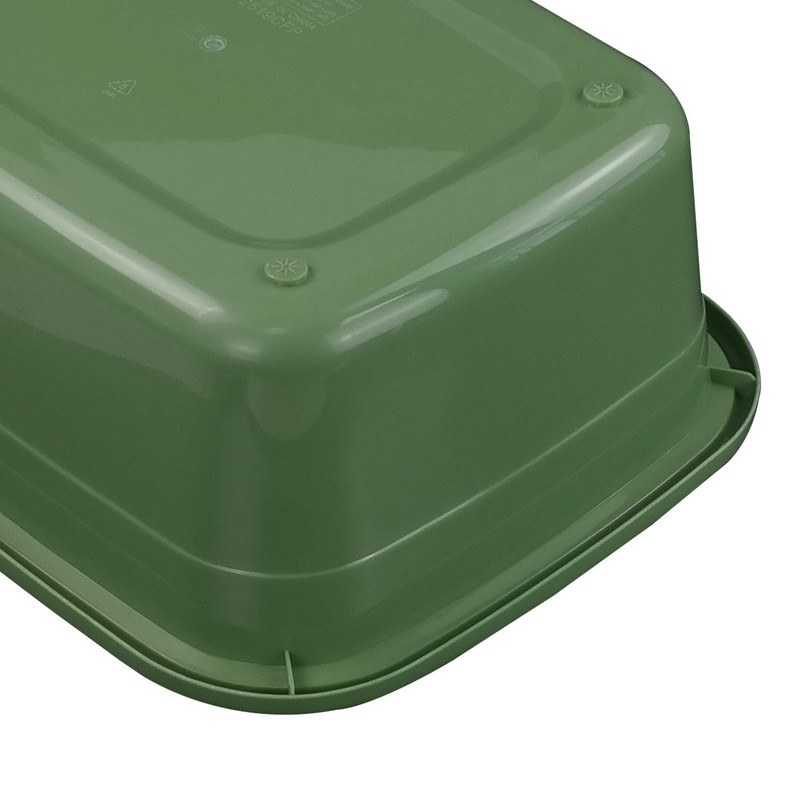 Gloreen 18 Quart Wash Basins, Large Plastic Rectangular Dish Pan/Tub,