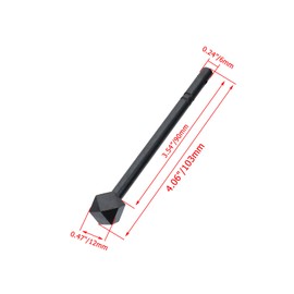 Crapyt 2 Pcs Bolt Locking Pin, 4.06"/103mm Black Brass Vintage Door/Cabinet Hardware Key Latch, Door Chest Furniture Hardware Latch Barrel Bolt Locking Pin