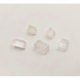 Natural White Limestone 20-30mm 5 Pieces Raw Protection Stones Natural Quartz Crystal for Jewelry Making (White Calcite, 5)