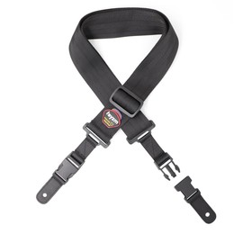 Rayzm Guitar Strap with Quick Release Black Non Slip Soft Nylon Strap for Acoustic/Electric/Bass Guitar 5cm Wide Adjustable Length