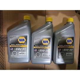 Napa 3 X Napa 5W-30 Full Synthetic Motor Oil 1 Qt