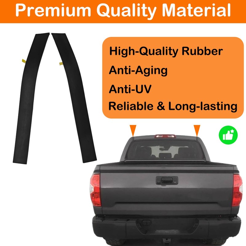 MIYIMORE 2PCS Rear Roof Drip Molding Trim Seal Kit, Compatible