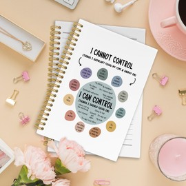 XPH Mental Health Spiral Notebook, Psychology Gifts Journaling Notebook for Note Taking, Therapist Hardcover Journals for Therapy Office 160 Pages 5.5 x 8.3 Inch, Mental Health Gifts for Women Men