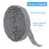 MECCANIXITY 4 Yard Snap Button Tape for Sewing, Cotton Snap