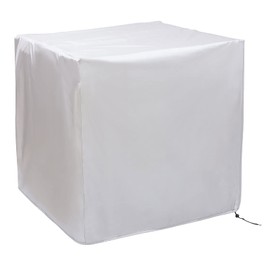 Yardwe Waterproof Garden Furniture Cover Square Outdoor Furniture Cover for Table Chairs, Rattan Furniture Covers Extra Large Patio Cover, Silver (90 X 90 X 90 Cm)