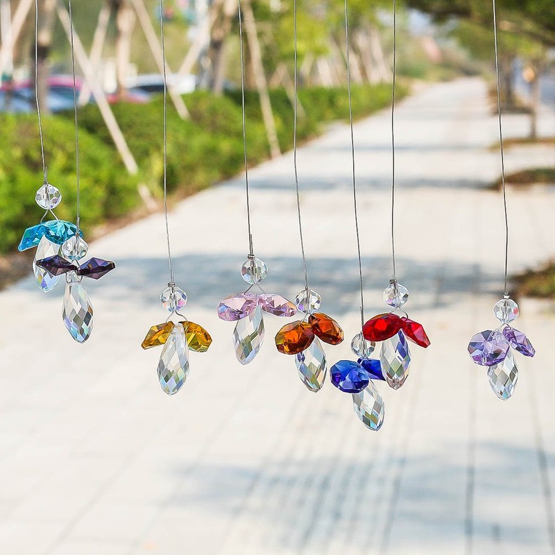 H&D HYALINE & DORA Crystal Guardian Angel Suncatcher Hanging Rainbow