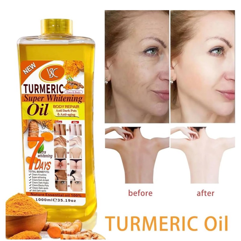 Turmeric Oil Super Whitening Face & Body Moisturizer Nourishing Anti-aging