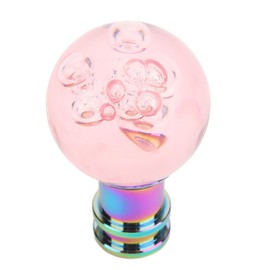 Cabezal de Palanca de Cambios de Coche, Pomo de Palanca de Cambios Universal, Mango de Palanca de Cambios de Acrílico, Pomo de Palanca de Cambios, Repuesto de Pieza de Coche con (Rosa)