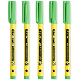 STAEDTLER 307 Noris Writing Pen - Handwriting Pens - 0.6mm Line Width - Ideal for School, Work, Office, etc (Pale Green)