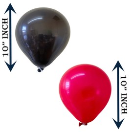 10 inch Balloons Black and Red Happy Birthday Balloons For Birthday Decorations Wedding Party Supplies Merry Christmas Party Decorations 30 pcs