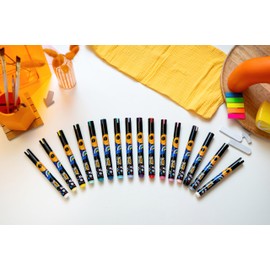 BIC, Marcadores a Base de Agua, Intensity Paint Markers, Fáciles de Usar en Multisuperficie, Tela, Cristal, Madera, Cartón, 98% de Materiales Reciclados, 8 Colores Vibrantes e Intensos.