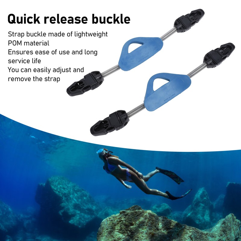 2PCS Diving Spring Fin Strap Stainless Steel Diving Fin Heel
