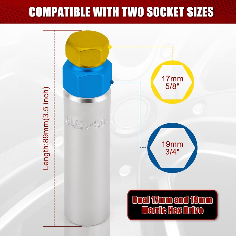 MIXPOWER 10 Spline Lug Nut Key Replacement for TA20-17/19, Compatible