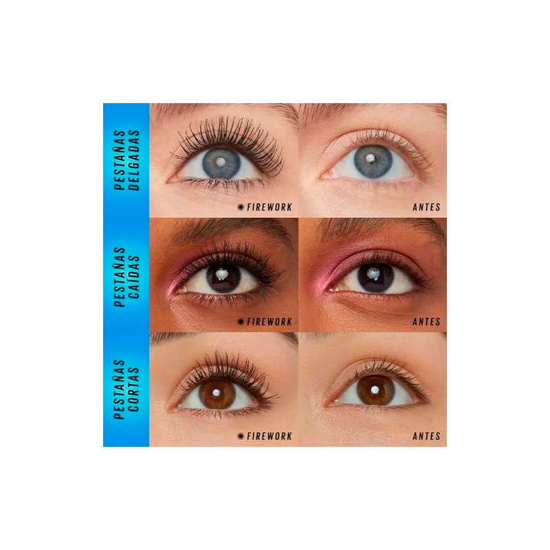 Mascara de Pestañas Firework Electro Black de Maybelline a Prueba