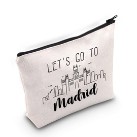 ZJXHPO Madrid Spain Vacation Gift Madrid Trip Travel Case Let’s Go To Madrid Journey Together Gift Madrid Travel Gift Madrid Trip Souvenir (Madrid)