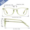 KSSESSE 4 Pack Reading Glasses for Women Men Blue Light