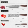 Sunnecko Kitchen Knife Set 3 Piece Chef Knife Set Professional