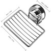 Soap Dish Holder, Stainless Steel Soap Basket with Strong Suction