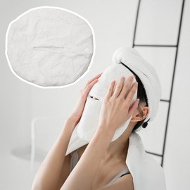 Healing Therapy Face Towel Beauty White 2ea
