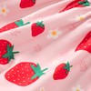 GOTHLETIC Toddler Pink Strawberry Dresses Girls Summer Flutter Sleeve Shirred