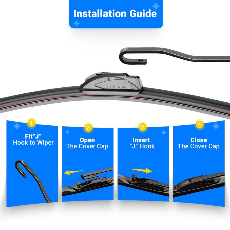 RAINTOK Windshield Wiper Blades Replacement for Honda HRV HR-V 2016