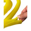 PE Yellow Corrugated Pipe Flexi Pipe Split 23mm - 2m