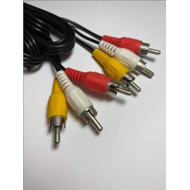 DIXIETREE Replacement Double Ended 3x RCA Fono Cable Lead Red White Yellow