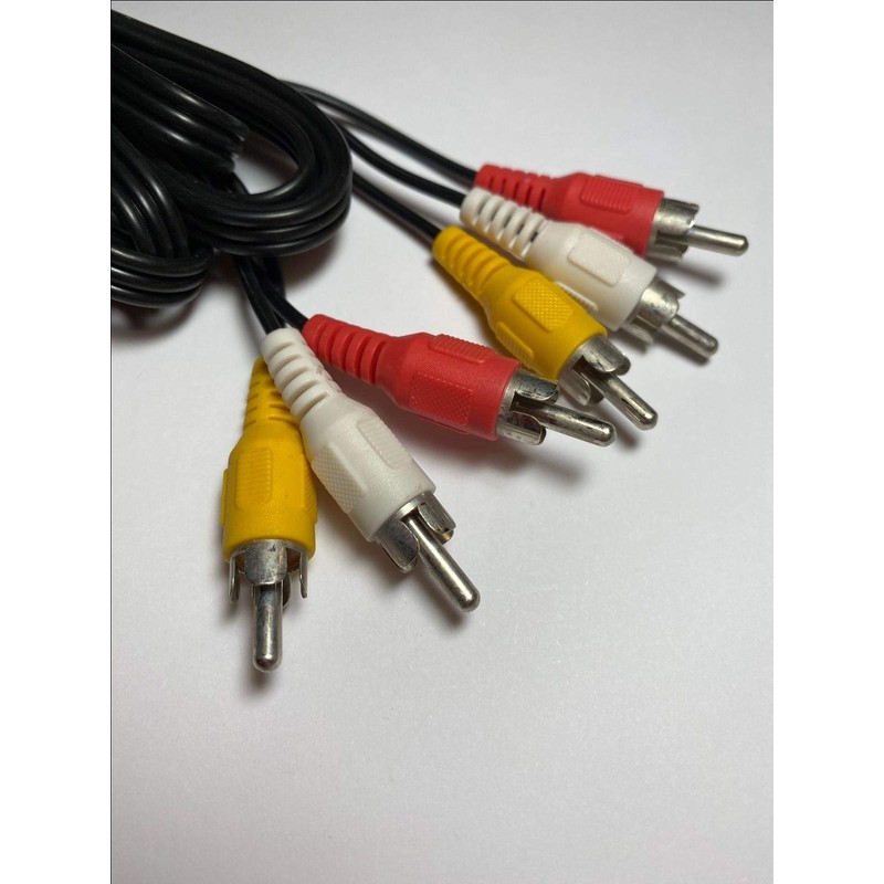 DIXIETREE Replacement Double Ended 3x RCA Fono Cable Lead Red