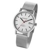 Bahnhof Men's Bracelet Watch White Analogue Date Mesh Band Metal