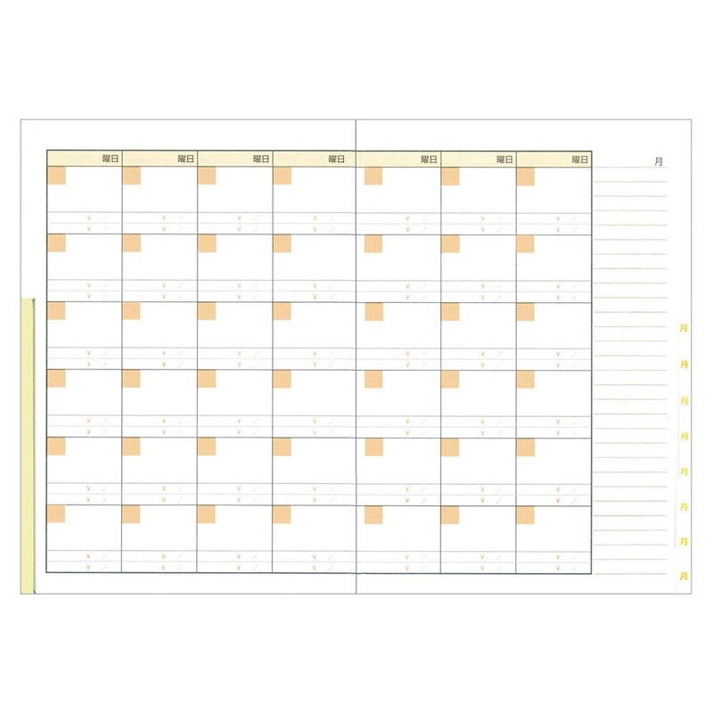 ダイゴー 家計簿 節約家計簿 フリー月間収支 Ａ５ ブルー J1047