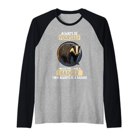 Badgers Badger Raglan Baseball Tee