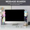 Office Desk Accessories 2pcs Computer Monitor Memo Board - Transparent