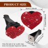 Rebvugr 2PCS Heart-Shaped Car Vent Clip with Rhinestone, Car Vent