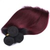 1B/99J Human Hair Bundles Ombre Straight Bundle Burgundy Bundles Human