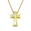 feinidier Black and white cross necklace with 30" chain. Very