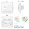 CNBINGO Room Thermostat Underfloor Heating Electric Controller with Sensor, Mechanical