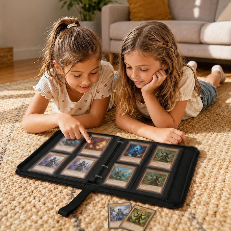 4 Pocket Card Binder Holds 440 Cards, Trading Card Binder