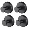Coptiner 4 Pcs Vacuum Suction Cup Hooks Holder 304 Stainless
