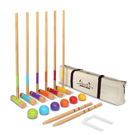 GoSports Junior Croquet Set - 27" Mallets for Kids