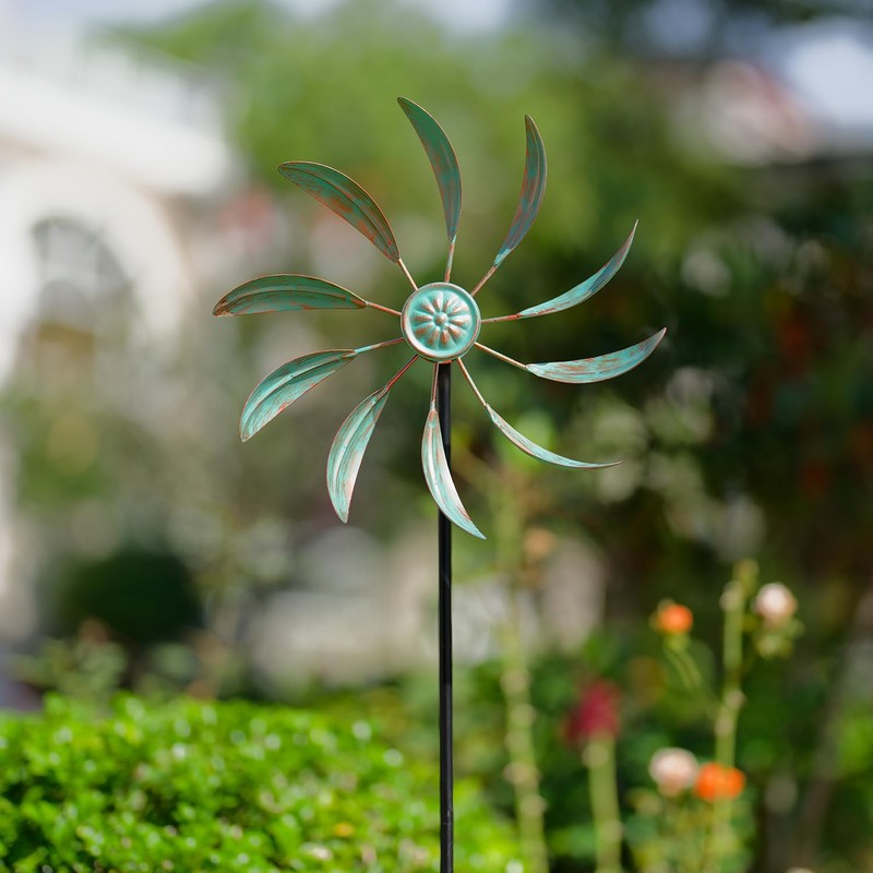 Stargarden Wind Spinners Outdoor Metal, Garden Pinwheels Waterproof Wind Sculptures,