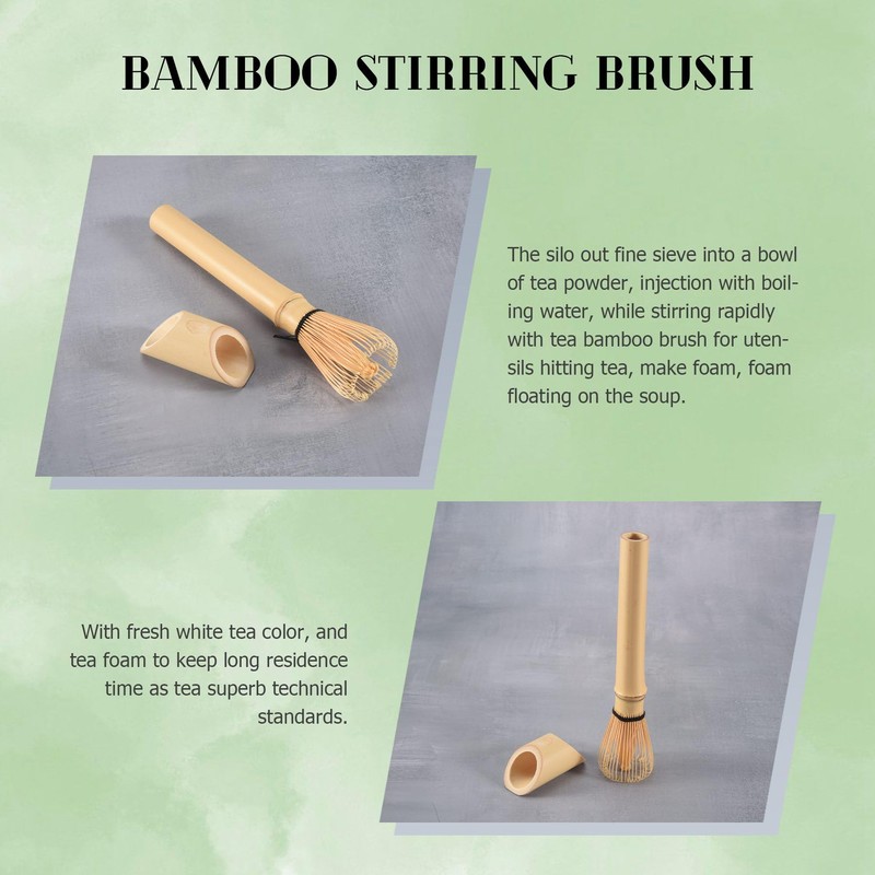 Aswalling Green Tea Bamboo Chasen Whisk Matcha Tea Powder Professional