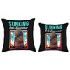 Slinking Into Happiness Slinky Toy Collector Throw Pillow